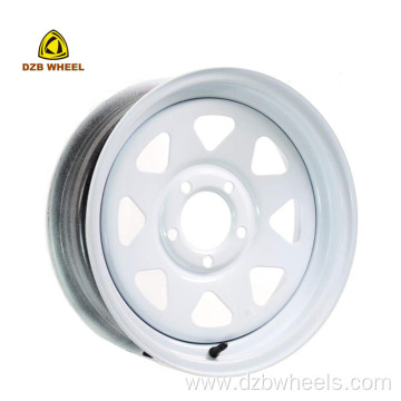Steel Trailer Wheel 8 Spoke 13X6 Chrome Rims